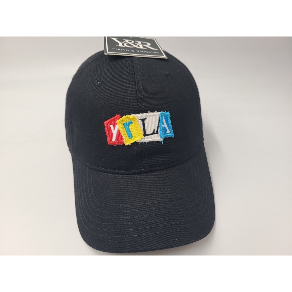 Young & Reckless YRLA Strapback Adjustable Hat Cap‎ Los Angeles LA Dad Men Black